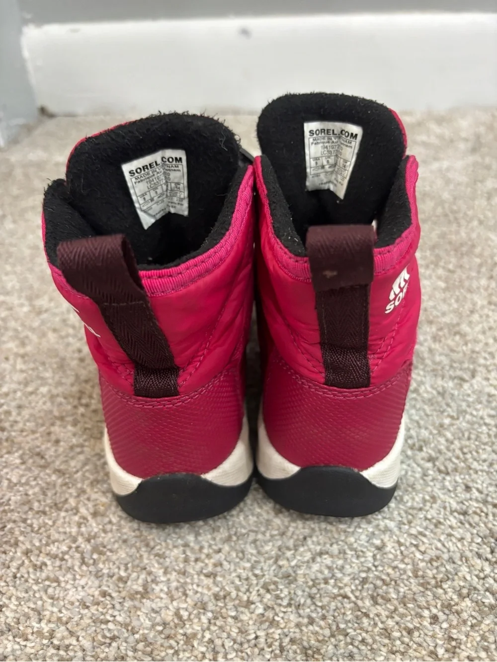 Sorel Whitney II Short Lace Waterproof Insulated Shoes Boots Toddler Girl Size 9